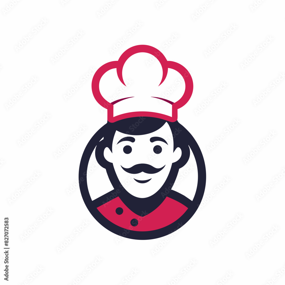 Chef mascot logo design vector art illustration. Restaurant Use as food delivery service design. Chef mascot logo design vector art illustration. Restaurant Use as food delivery service design.