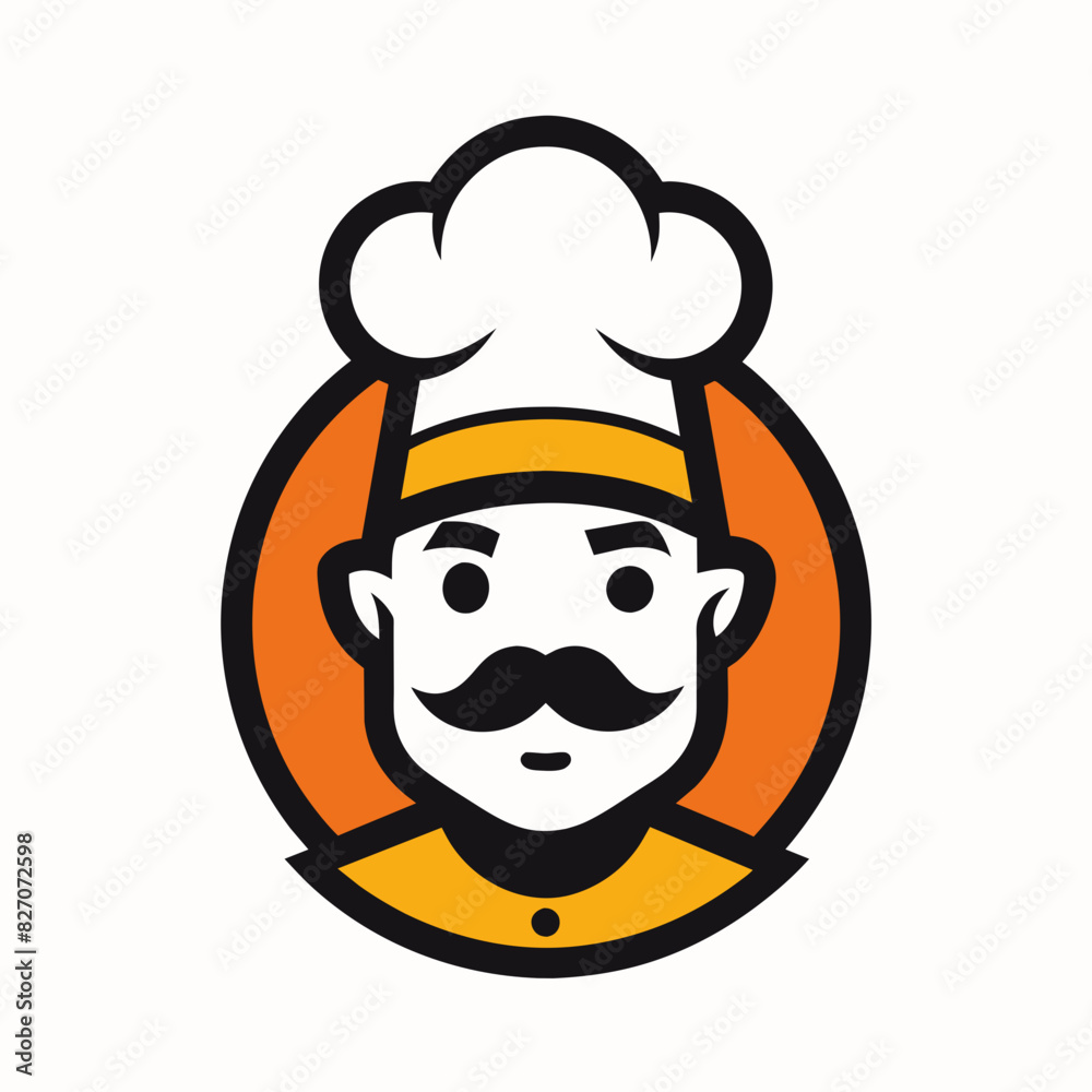 Chef mascot logo design vector art illustration. Restaurant Use as food delivery service design. Chef mascot logo design vector art illustration. Restaurant Use as food delivery service design.