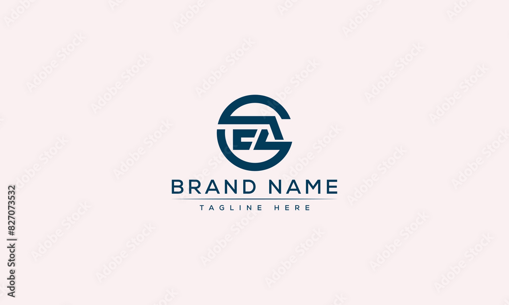 Logo design letter EA . Elegant modern. Vector template.