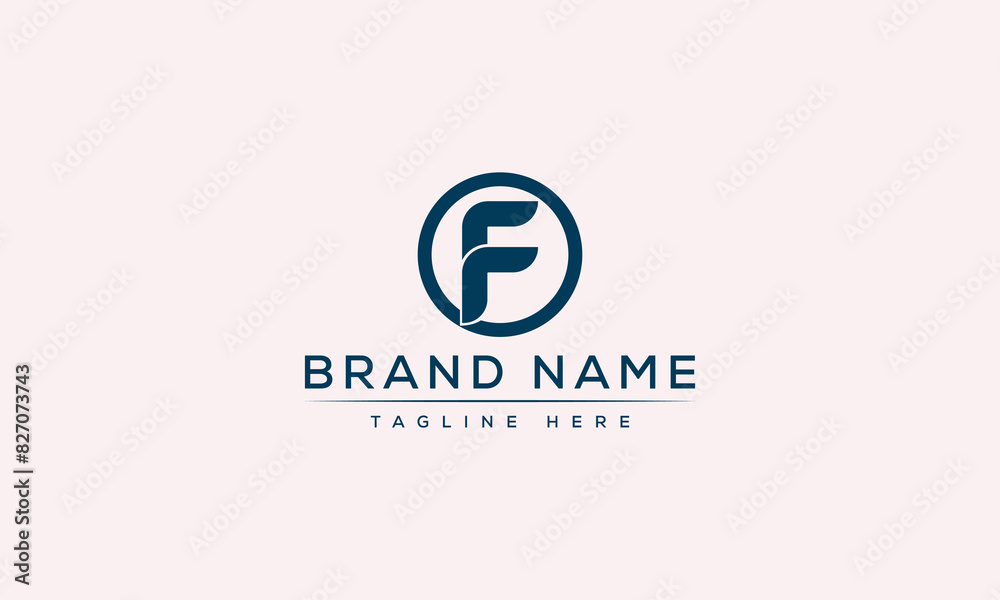 Logo design letter F . Elegant modern. Vector template. Logo design letter F . Elegant modern. Vector template.