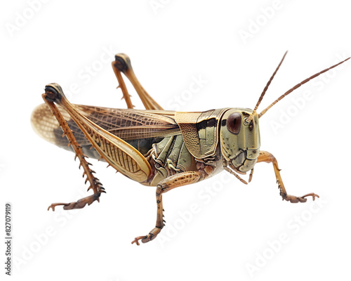 Cricket  locust isolated on white background