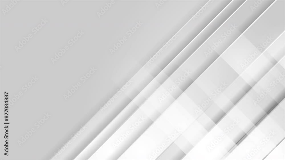 Grey and white geometric minimal abstract striped background. Seamless looping tech corporate motion design. Video animation Ultra HD 4K 3840x2160 Grey and white geometric minimal abstract striped background. Seamless looping tech corporate motion design. Video animation Ultra HD 4K 3840x2160