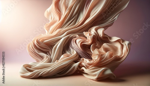 A background image of fabric in a gentle shade of pastel brown