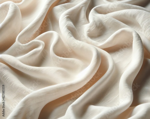 A background image of textured fabric in pastel shade of white