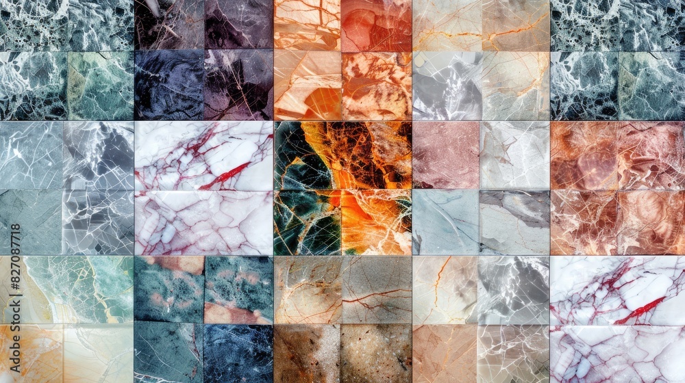 Marble Color Pattern Complementing Patterns Colorful marble tile seamless pattern for interior design and fabric ...