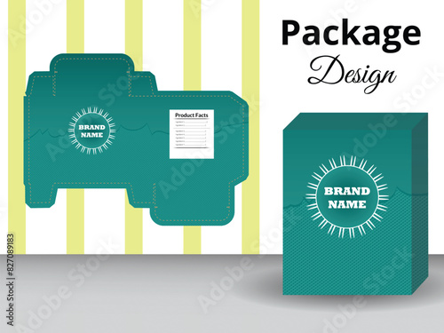 Package Design Template with Custom Branding and Business Logo for Product Packaging and Marketing