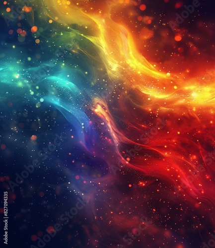 Colorful Space Nebulae photo