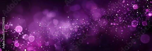 purple glowing particles background, glitter and Sparkling magical dust particles effects,purple background with bokeh lights ,Christmas.