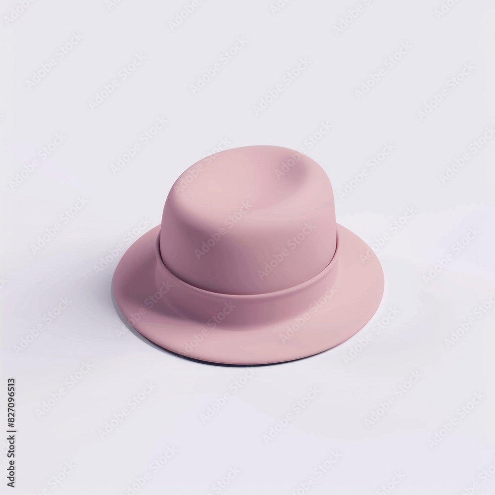 hat  icon in 3D style on a white background