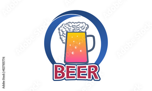 retro, logo, label, beer, vintage, pub, emblem, bar, illustration, vector, brewery,