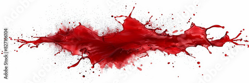 blood splatters on white background, red paint splatters on white , red ink Splashes