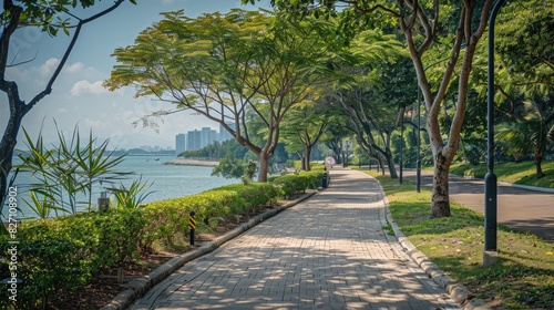 Pathway by the waterfront