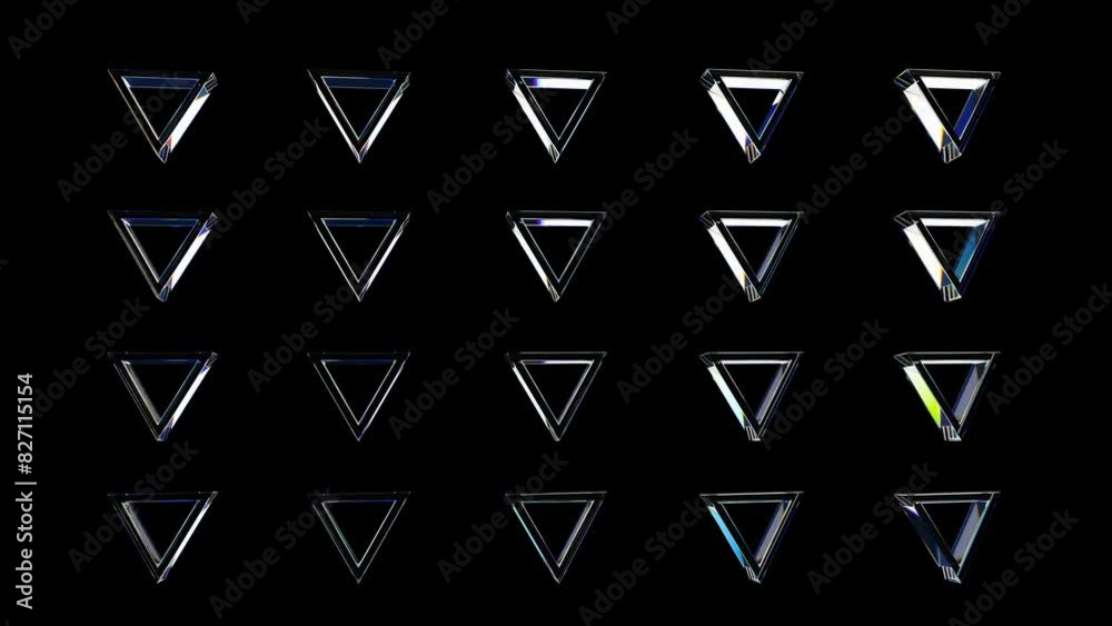 glass triangles pattern glass triangles pattern