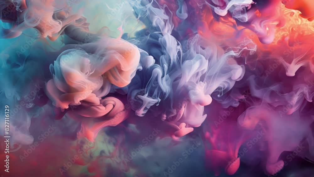 Wispy tendrils of vibrantcolored smoke dance through the air creating a whimsical and otherworldly landscape. Wispy tendrils of vibrantcolored smoke dance through the air creating a whimsical and otherworldly landscape.