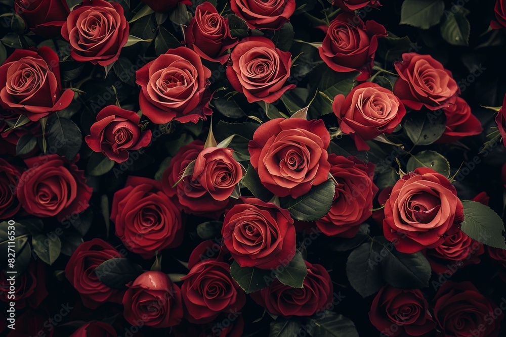 Eternal Elegance: Full-Screen Wallpaper of Red Roses, Captured in High Resolution with Cinematic Studio Lighting Eternal Elegance: Full-Screen Wallpaper of Red Roses, Captured in High Resolution with Cinematic Studio Lighting