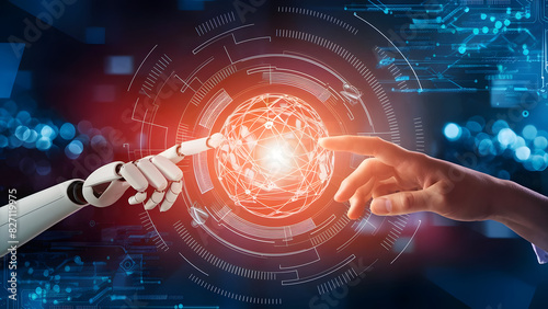 AI,Circuit board,Artificial Intelligence concept