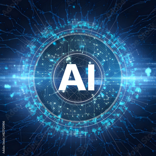 AI,Circuit board,Artificial Intelligence concept