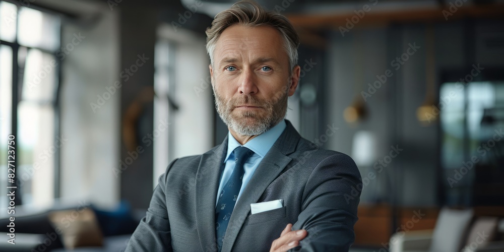Professional mature businessman in a modern office**** Professional mature businessman in a modern office****