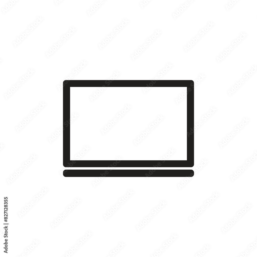 Laptop flat icon for websites vector Laptop flat icon for websites vector