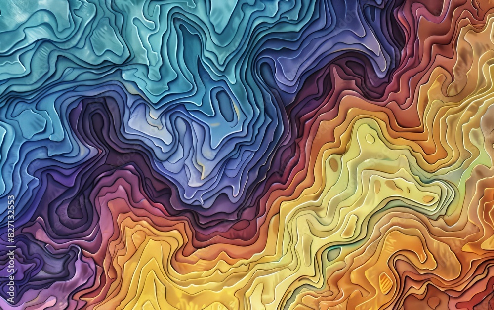 A topographic map coming to life, showcasing the intricate details of remote sensing and geospatial analytics Use vivid watercolor strokes to bring out the depth and complexity A topographic map coming to life, showcasing the intricate details of remote sensing and geospatial analytics Use vivid watercolor strokes to bring out the depth and complexity
