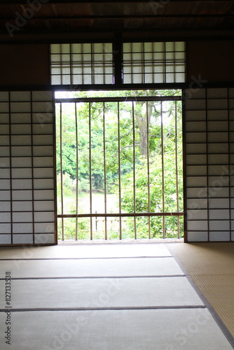 Inside of Shoi-ken in Katsura Imperial Villa  Kyoto  Japan