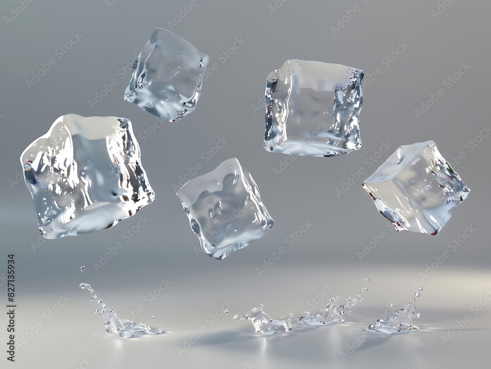flying ice cubes in high resolution flying ice cubes in high resolution