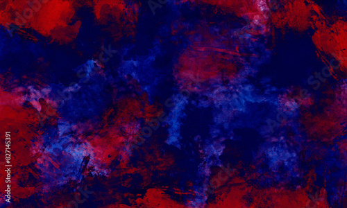  abstract blue and red watercolor paint background