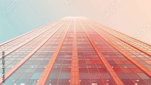 Wallpaper Mural Capture the grandeur of a towering skyscraper from a worms-eye view Torontodigital.ca