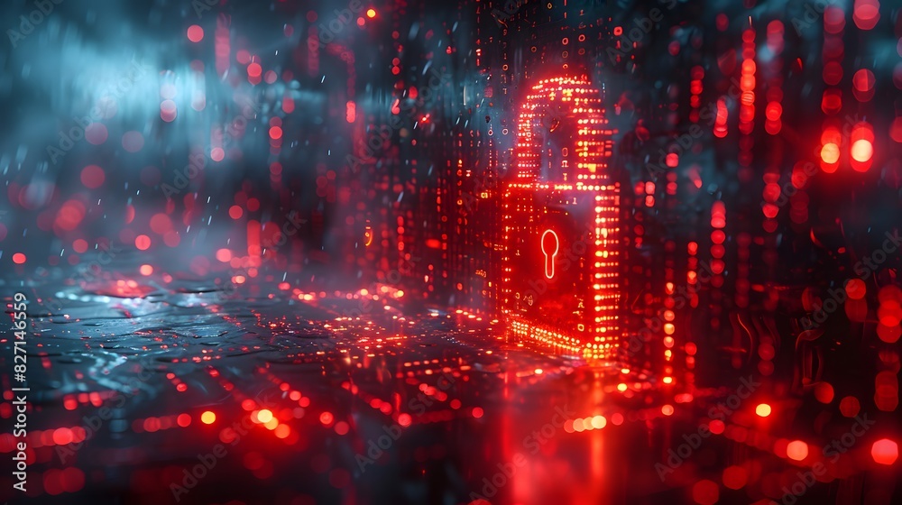 A graphic representation of code with a digital padlock, symbolizing the concept of secure software development List of Art Media Photograph inspired by Spring magazine A graphic representation of code with a digital padlock, symbolizing the concept of secure software development List of Art Media Photograph inspired by Spring magazine