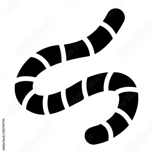 earthworm glyph icon
