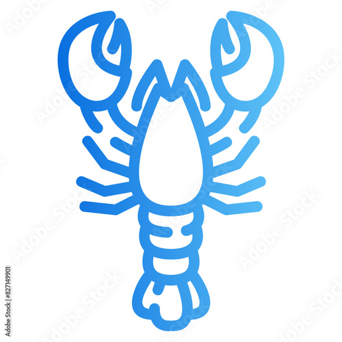 lobster gradient icon