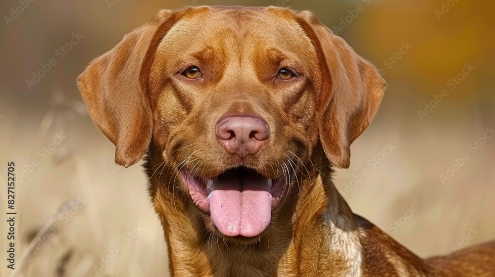A close-up of a dog's face with its tongue hanging out A close-up of a dog's face with its tongue hanging out