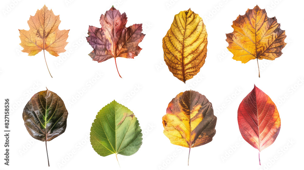 autumn leaves isolated on white autumn leaves isolated on white