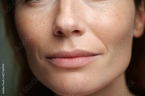 Woman with Nasolabial Folds