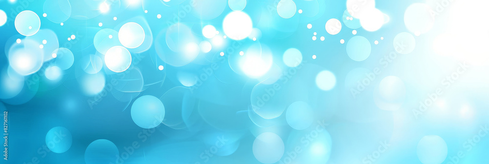 Bright bokeh lights in soft blue and white hues creating a fresh and airy atmosphere with shimmering orbs and gentle focus
