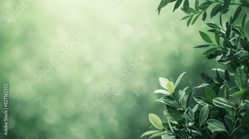 Wallpaper Mural A serene nature-based image featuring elegant elements, lush greenery, and ample copy space for your text. The blank space allows for versatile use in various design projects and marketing materials. Torontodigital.ca