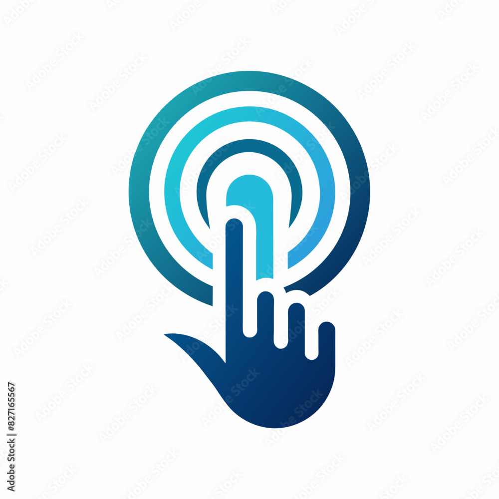 Modern Digital Touch Finger Logo Design vector art, Usable for Business and Technology Company. Modern Digital Touch Finger Logo Design vector art, Usable for Business and Technology Company.