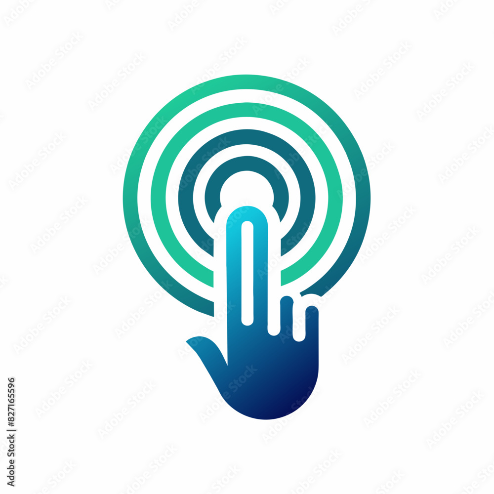 Modern Digital Touch Finger Logo Design vector art, Usable for Business and Technology Company. Modern Digital Touch Finger Logo Design vector art, Usable for Business and Technology Company.
