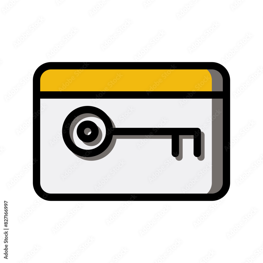 access key card flat icon. Editable hotel room entry symbol. Vector Illustrations. access key card flat icon. Editable hotel room entry symbol. Vector Illustrations.
