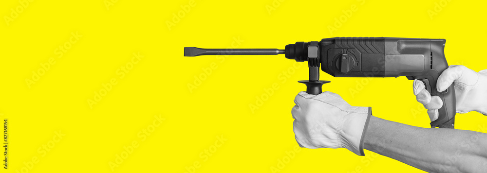 Metal equipment tool for cleaning. Pistol gun weapon for protection. Handle and plastic handgun in modern art. Home blue dirty cartoon retro. Safety funny space text. Empty Metal equipment tool for cleaning. Pistol gun weapon for protection. Handle and plastic handgun in modern art. Home blue dirty cartoon retro. Safety funny space text. Empty