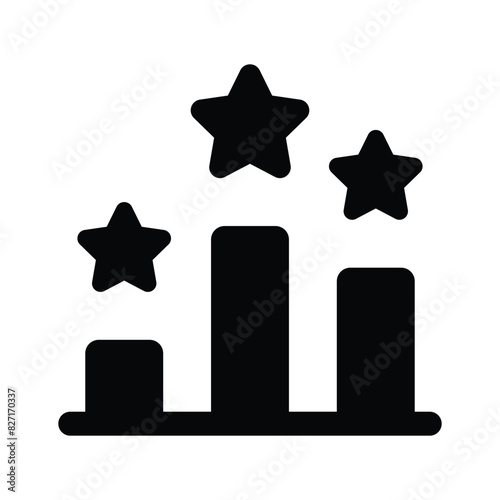 Sports leaderboard, sports podium icon design