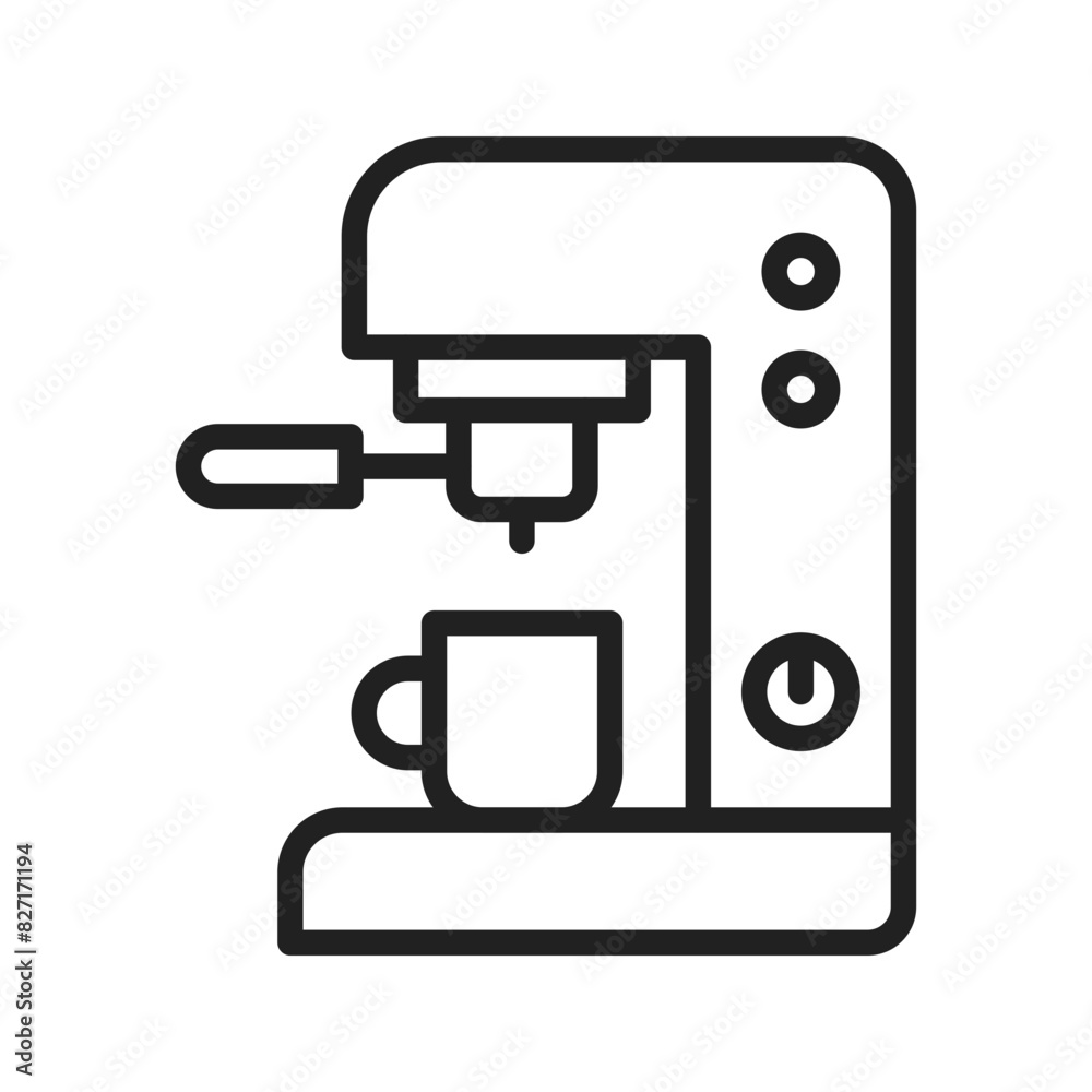Coffee Machine Icon vector image. Suitable for mobile apps, web apps and print media Coffee Machine Icon vector image. Suitable for mobile apps, web apps and print media