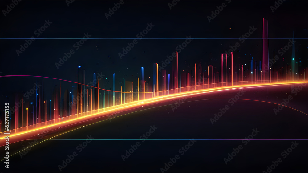Leon Effect Glowing Lines on Bright Backgrounds ai generative Leon Effect Glowing Lines on Bright Backgrounds ai generative