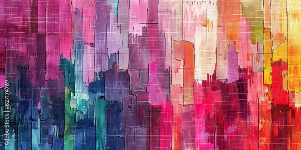 Naklejka premium glitch textiles pattern