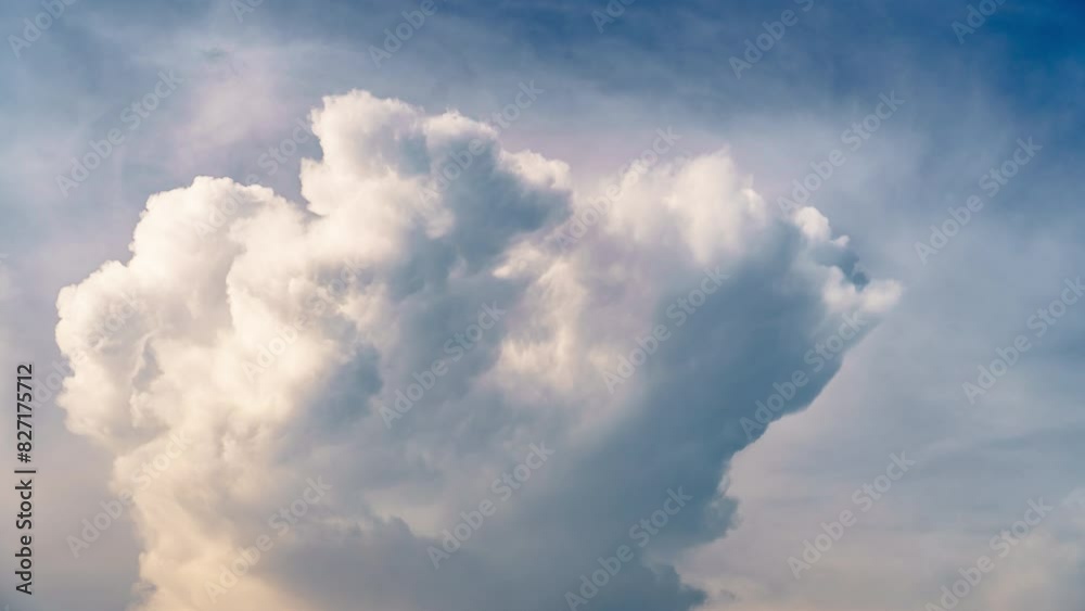 Beautiful white clouds and sky in time lapse. Fluffy clouds. View of stormy clouds before rain. Stormy clouds of changing weather. Beautiful white clouds and sky in time lapse. Fluffy clouds. View of stormy clouds before rain. Stormy clouds of changing weather.
