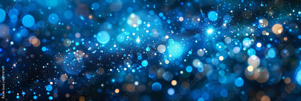 Ethereal bokeh lights in shades of blue creating a serene and tranquil atmosphere with shimmering orbs and soft focus.blue bokeh banner
Ethereal bokeh lights in shades of blue creating a serene and tranquil atmosphere with shimmering orbs and soft focus.blue bokeh banner