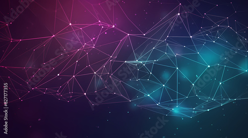 Modern scientific background with hexagons lines vector image