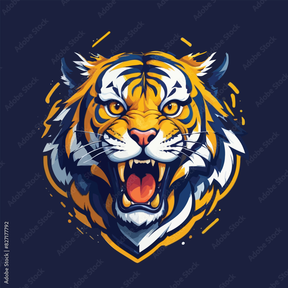 Tiger face mascot design Tiger face mascot design