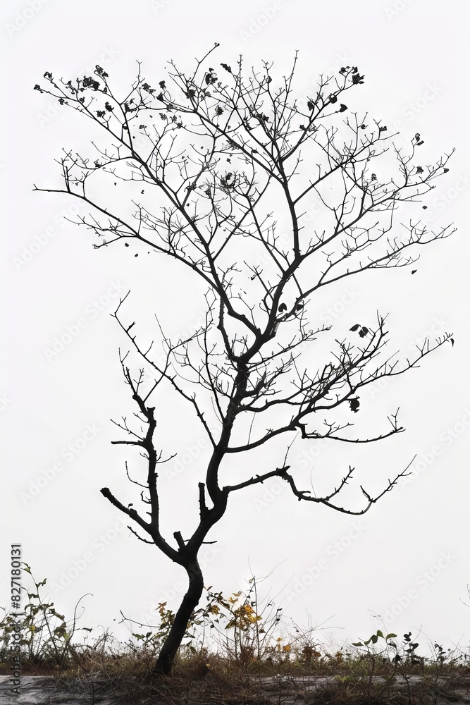 Obraz premium Bare Tree in Monochrome