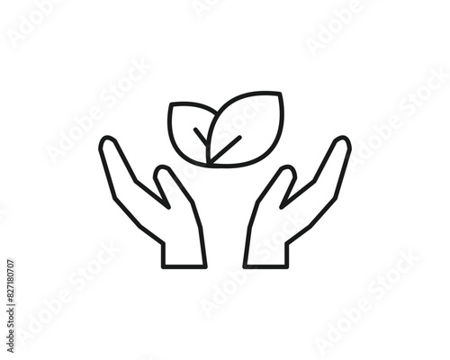 Canvas-taulu Natural resources icon vector symbol design illustration